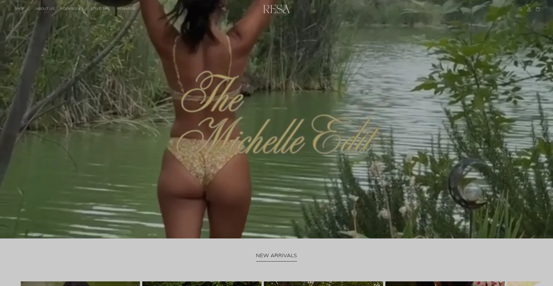 Website screenshot of Shop-resa.com