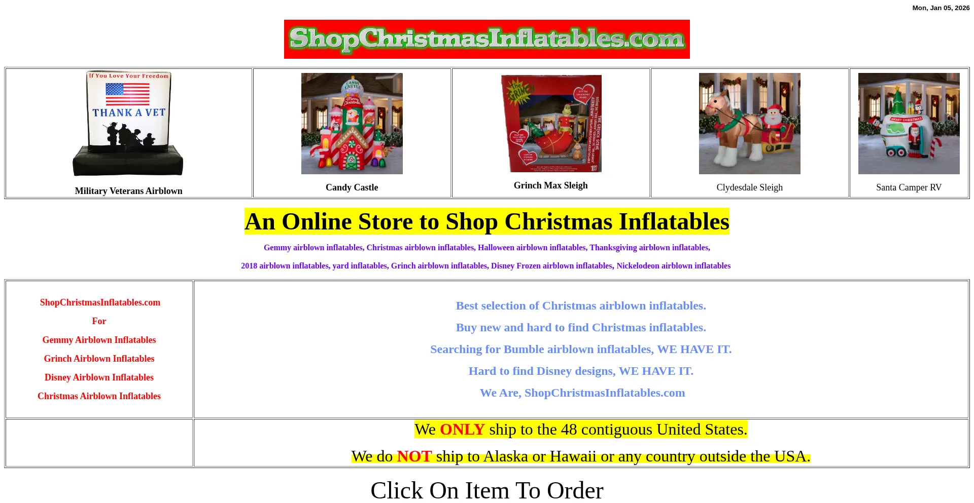 Shopchristmasinflatables.com