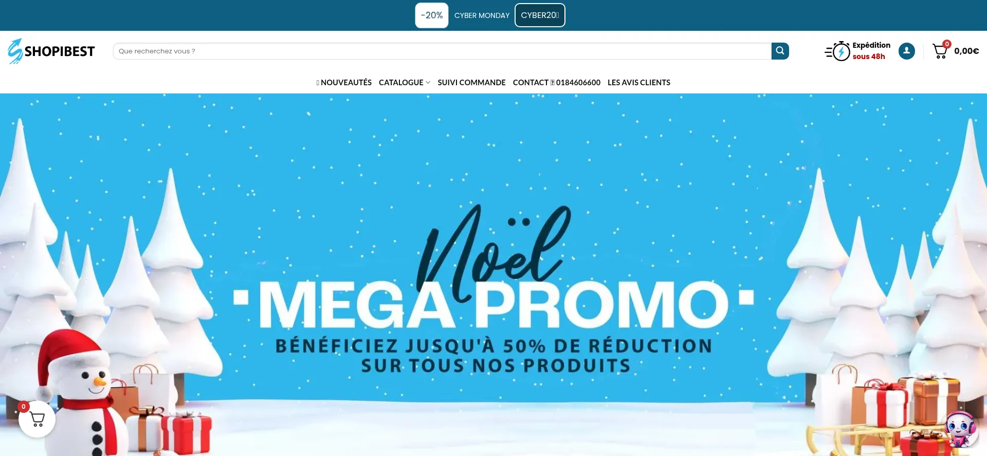 Website screenshot of Shopibest.com
