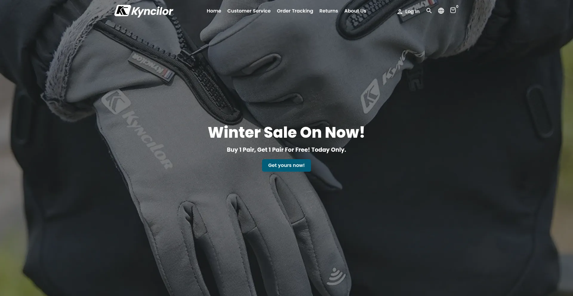 Website screenshot of Shopkyncilor.com