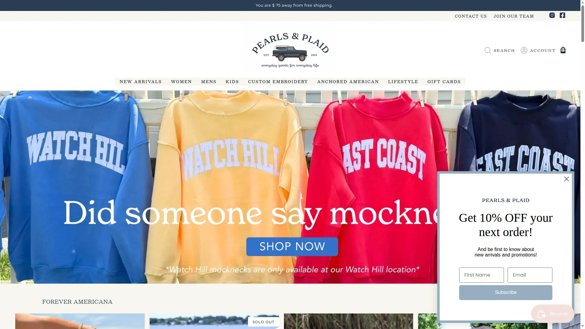Shoppearlsandplaid.com