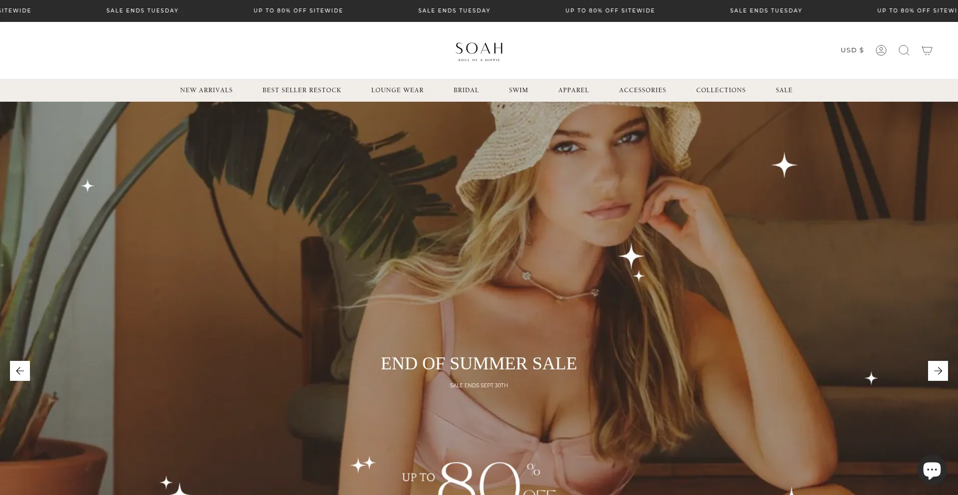 Shopsoah.com Screenshot