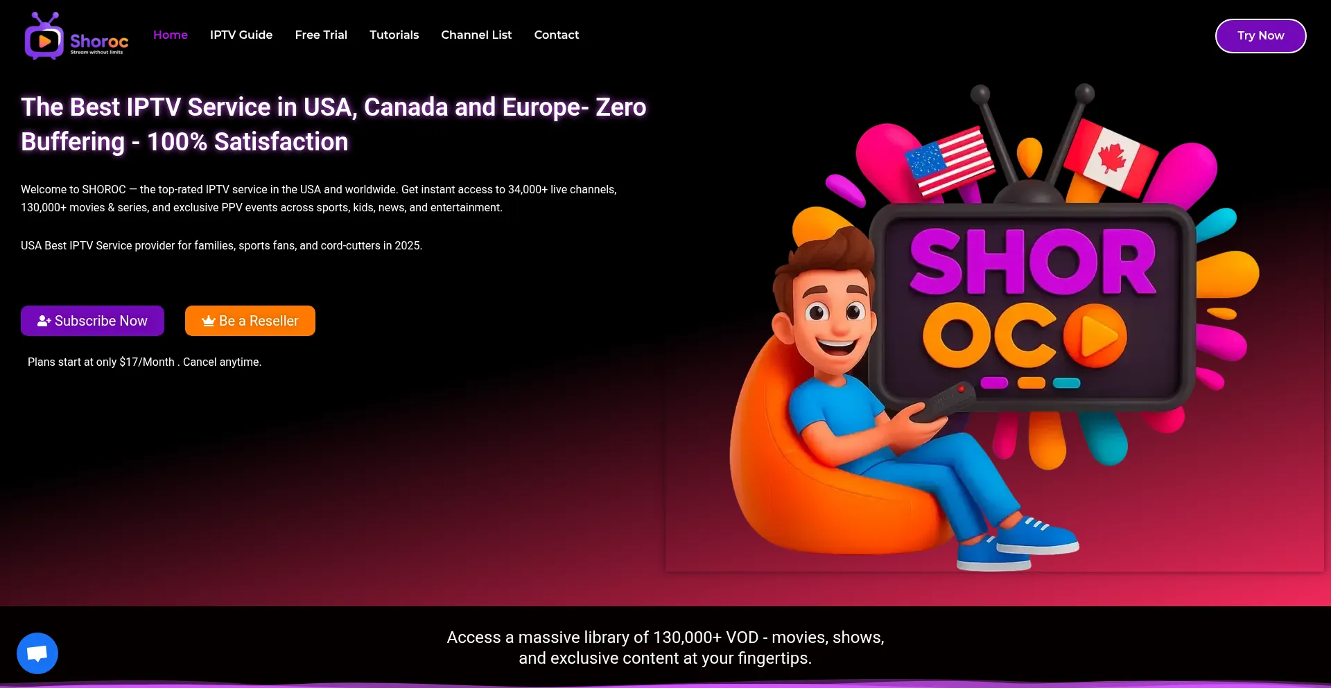 Website screenshot of Shoroc.com