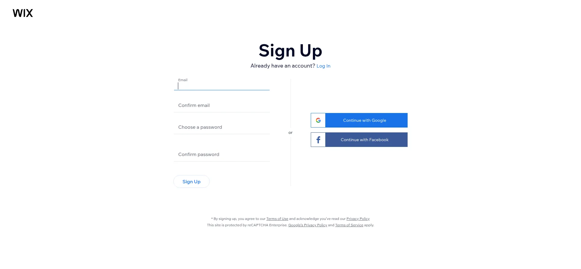 Website screenshot of Shoutout.wix.com