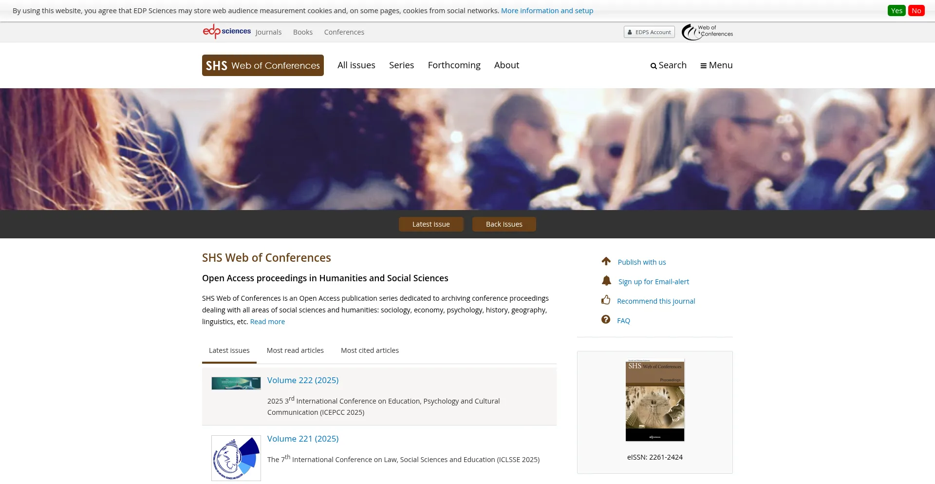 Shs-conferences.org Screenshot