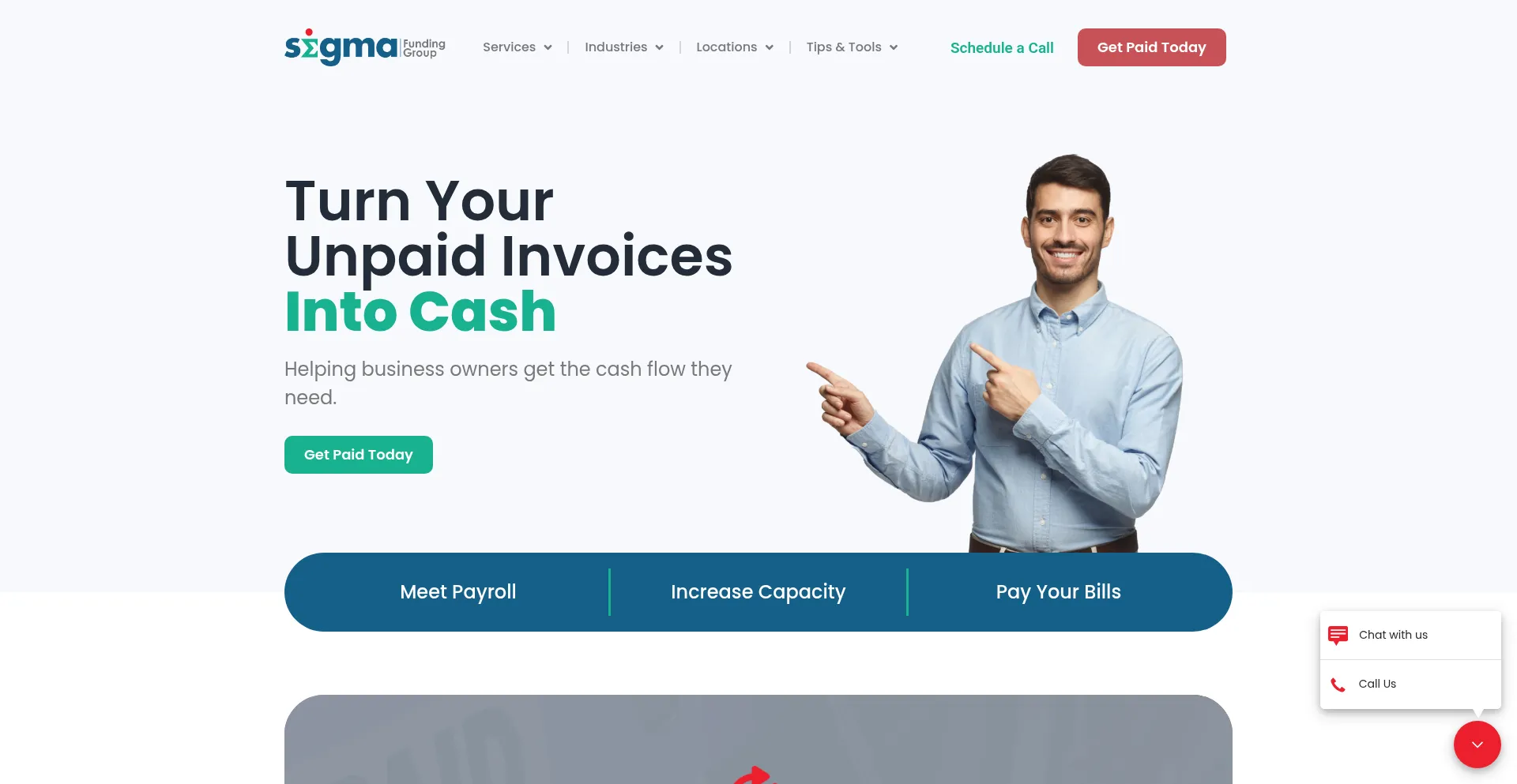 Website screenshot of Sigmafundinggroup.com