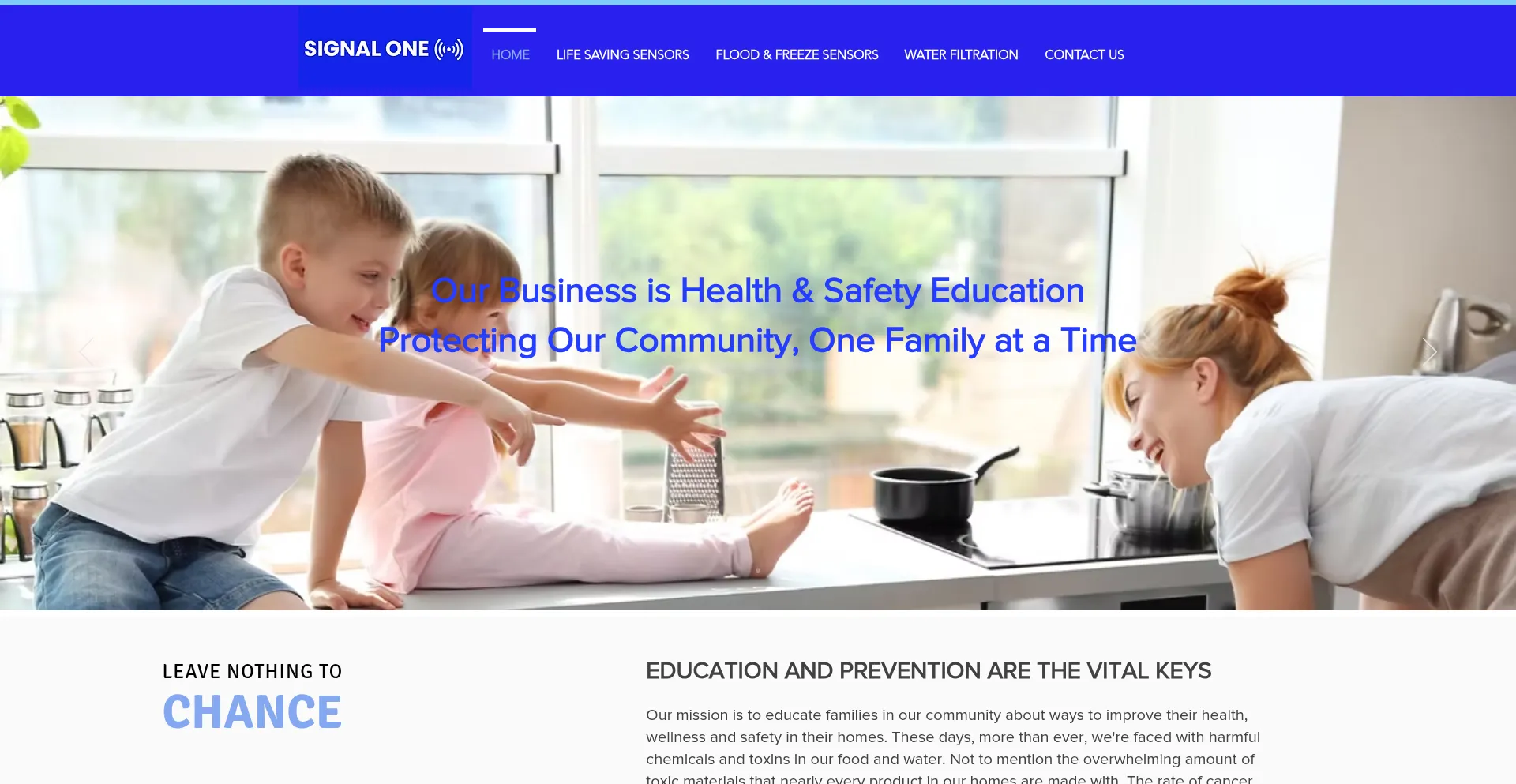 Website screenshot of Signaloneusa.com