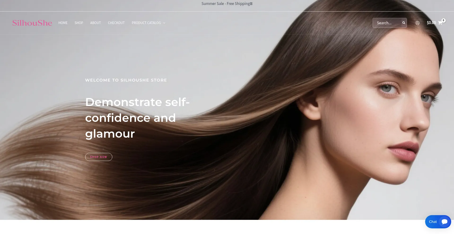 Website screenshot of Silhoushe.com