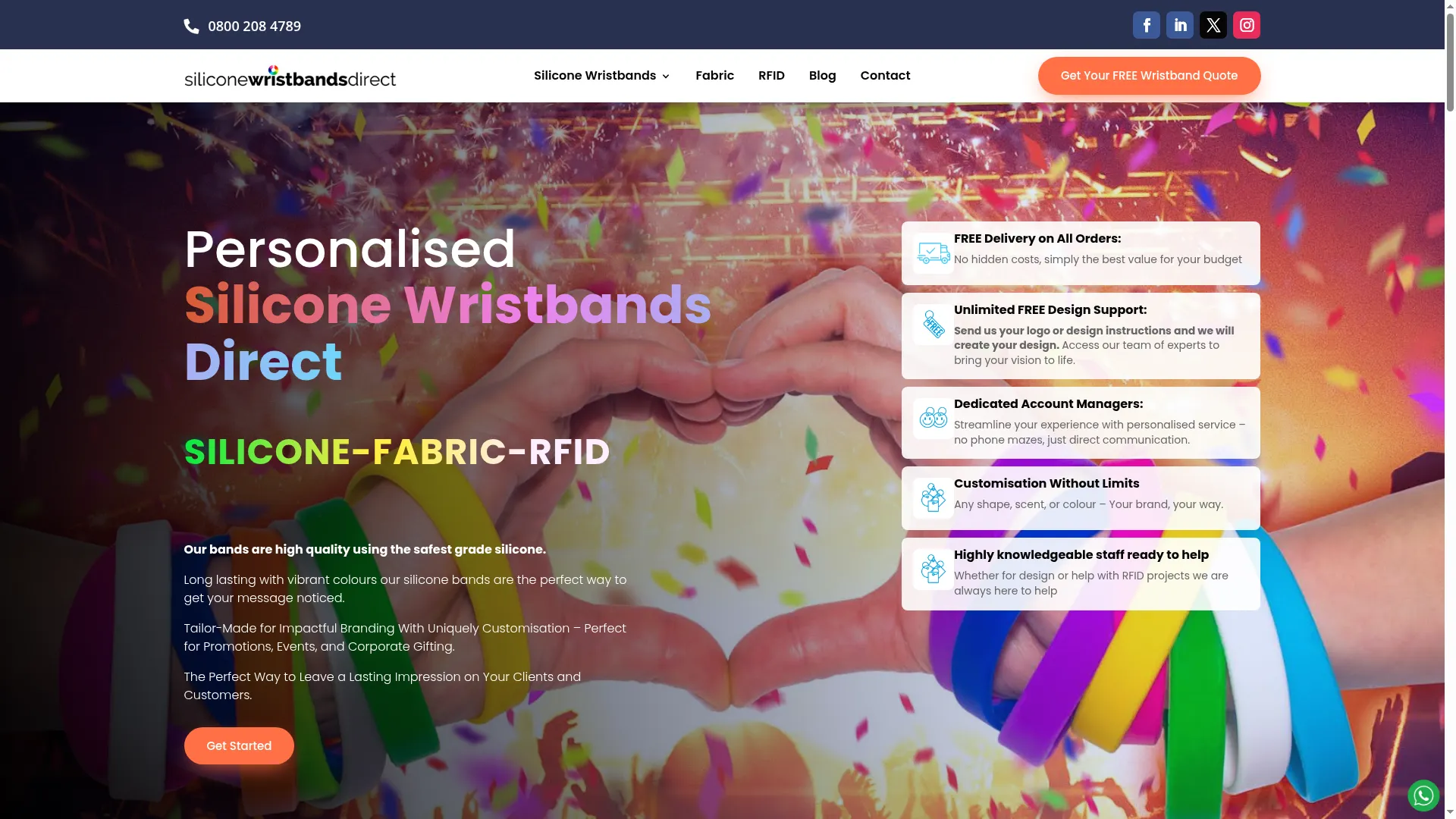 Siliconewristbandsdirect.com