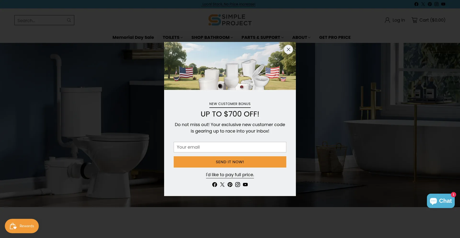 Website screenshot of Simpleprojectus.com