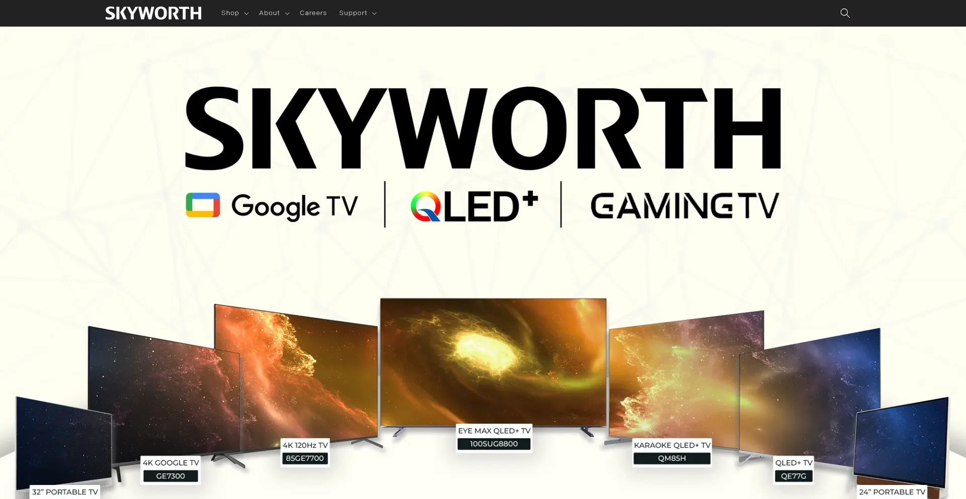 Website screenshot of Skyworth.com.ph