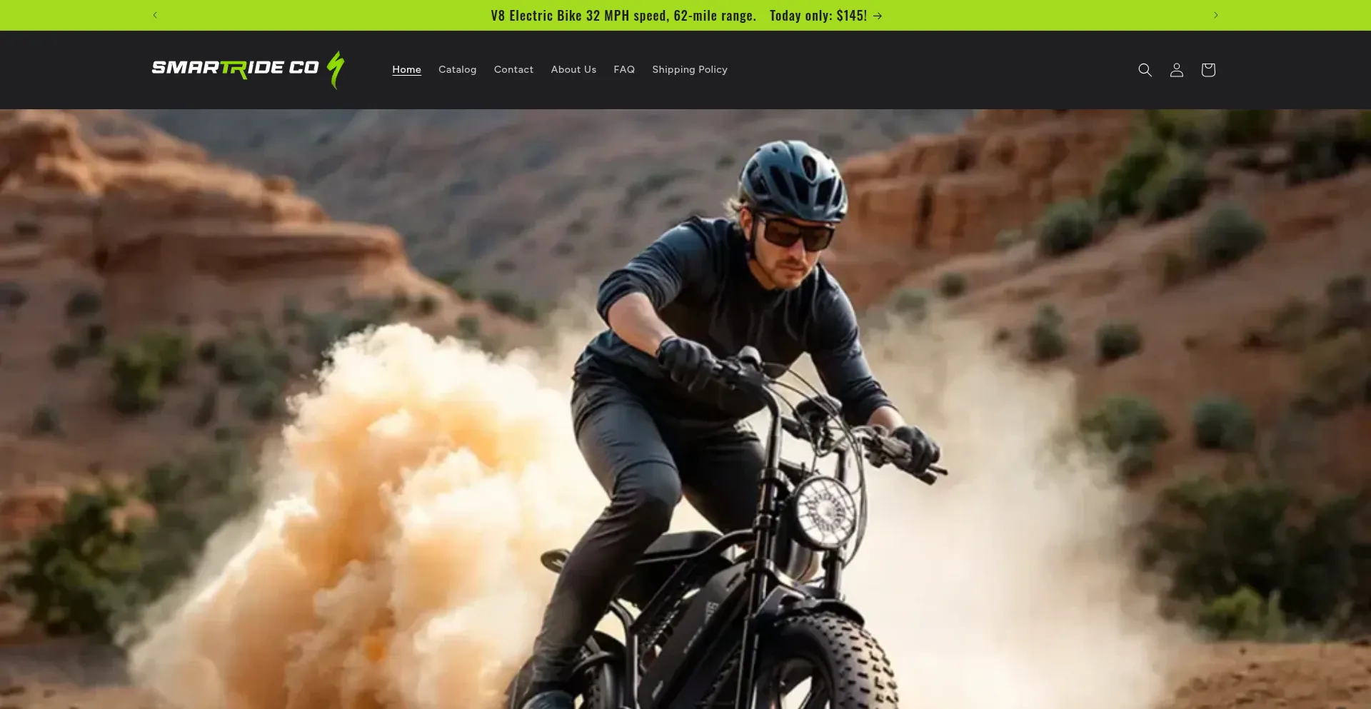 Website screenshot of Smartrideco.com