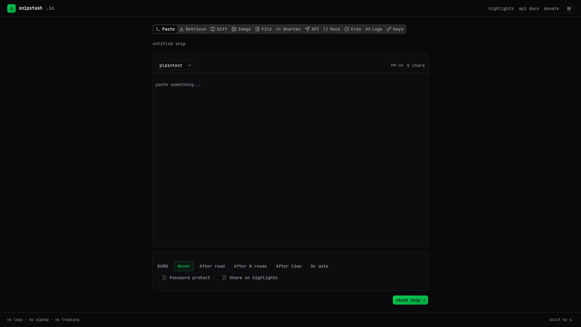 Snipstash.io