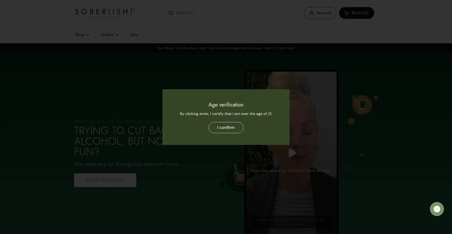 Soberish.com Screenshot