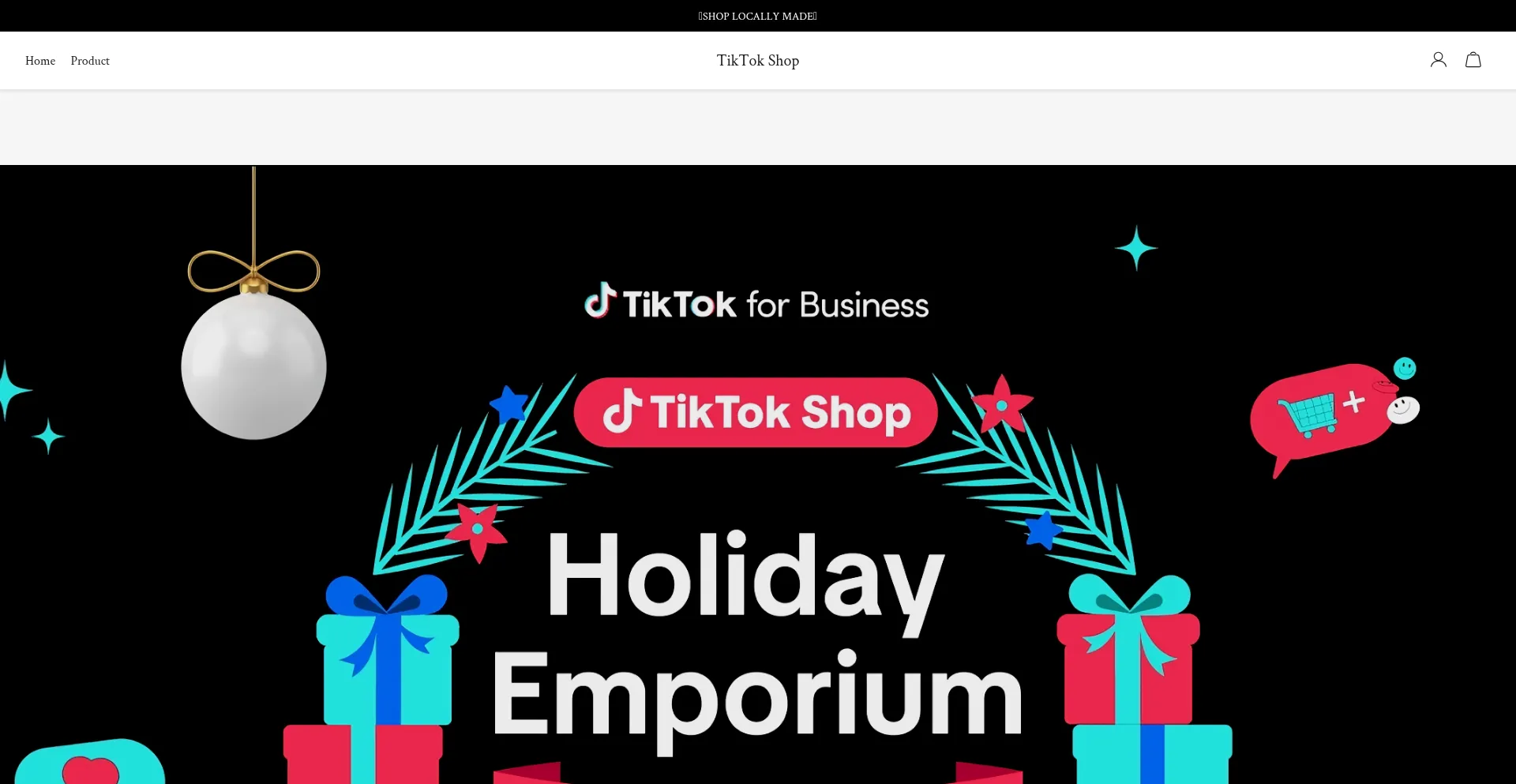 Website screenshot of Socialtokshop.com