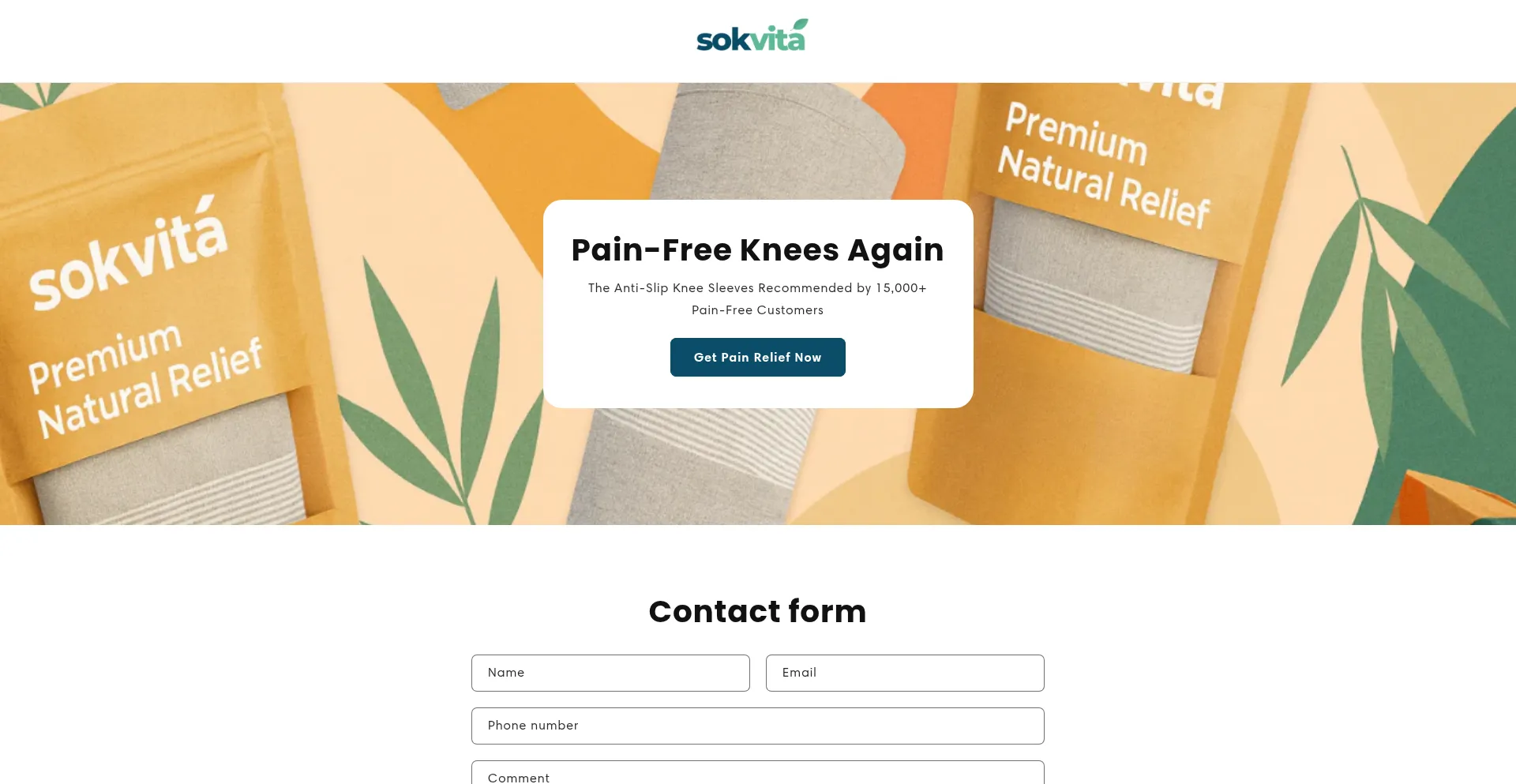 Website screenshot of Sokvita.com