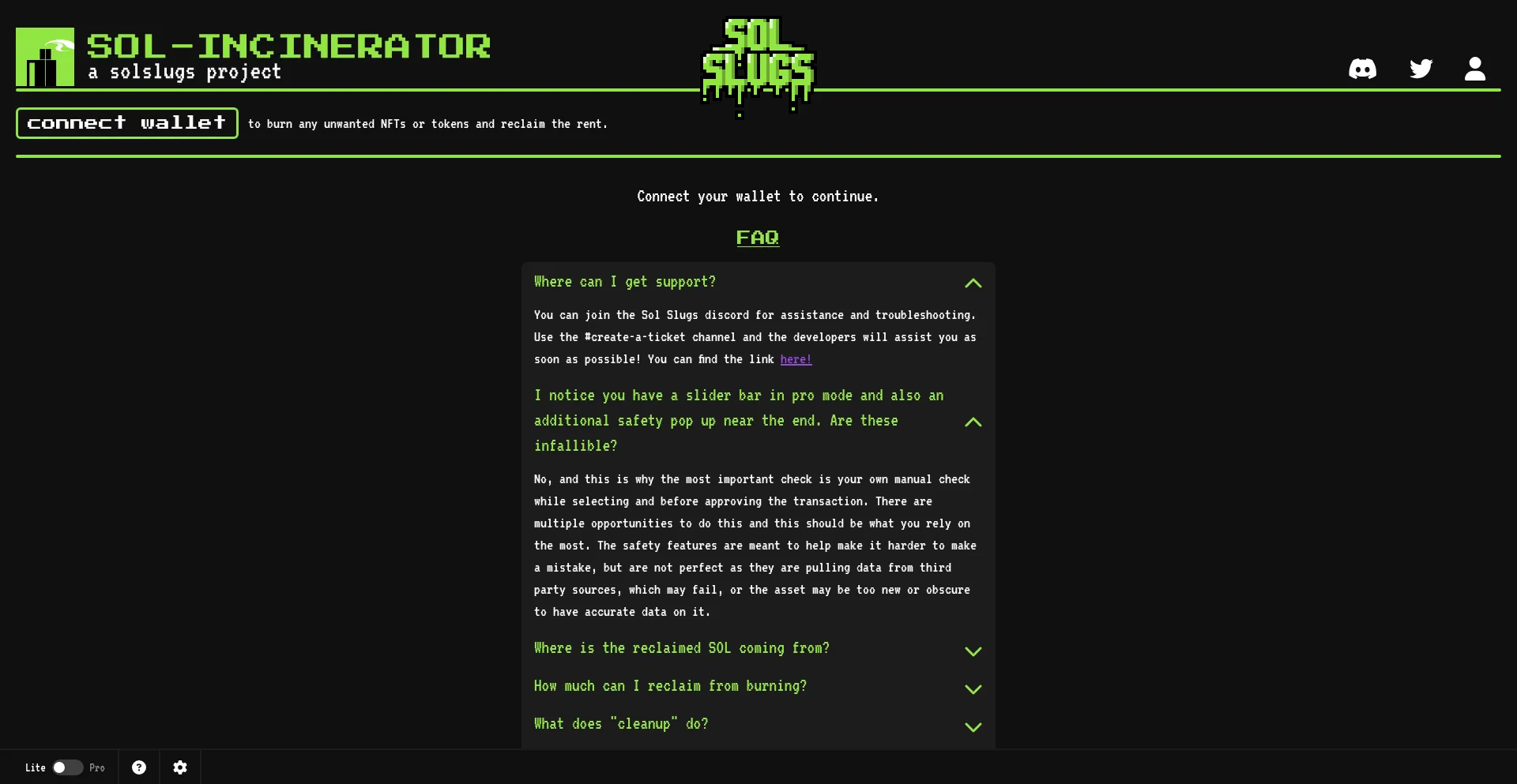 Sol-lncinerator.org Screenshot