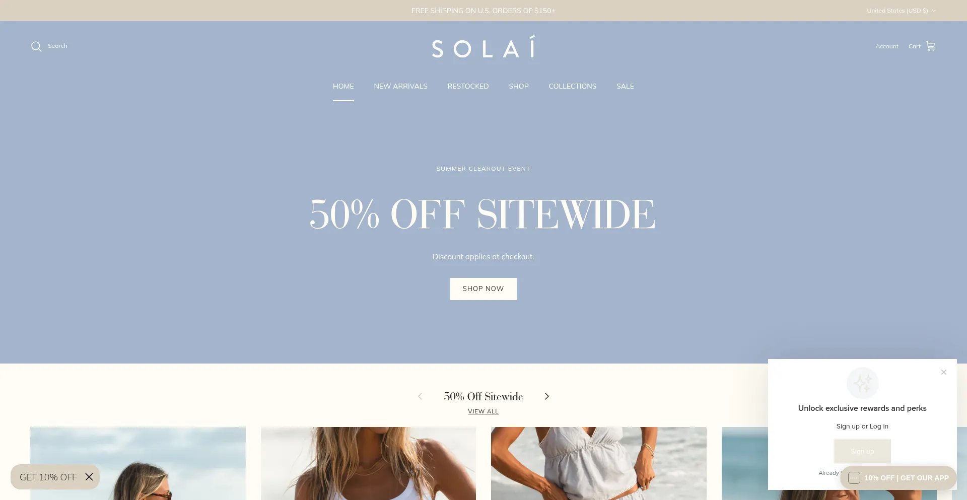 Website screenshot of Solaithelabel.com