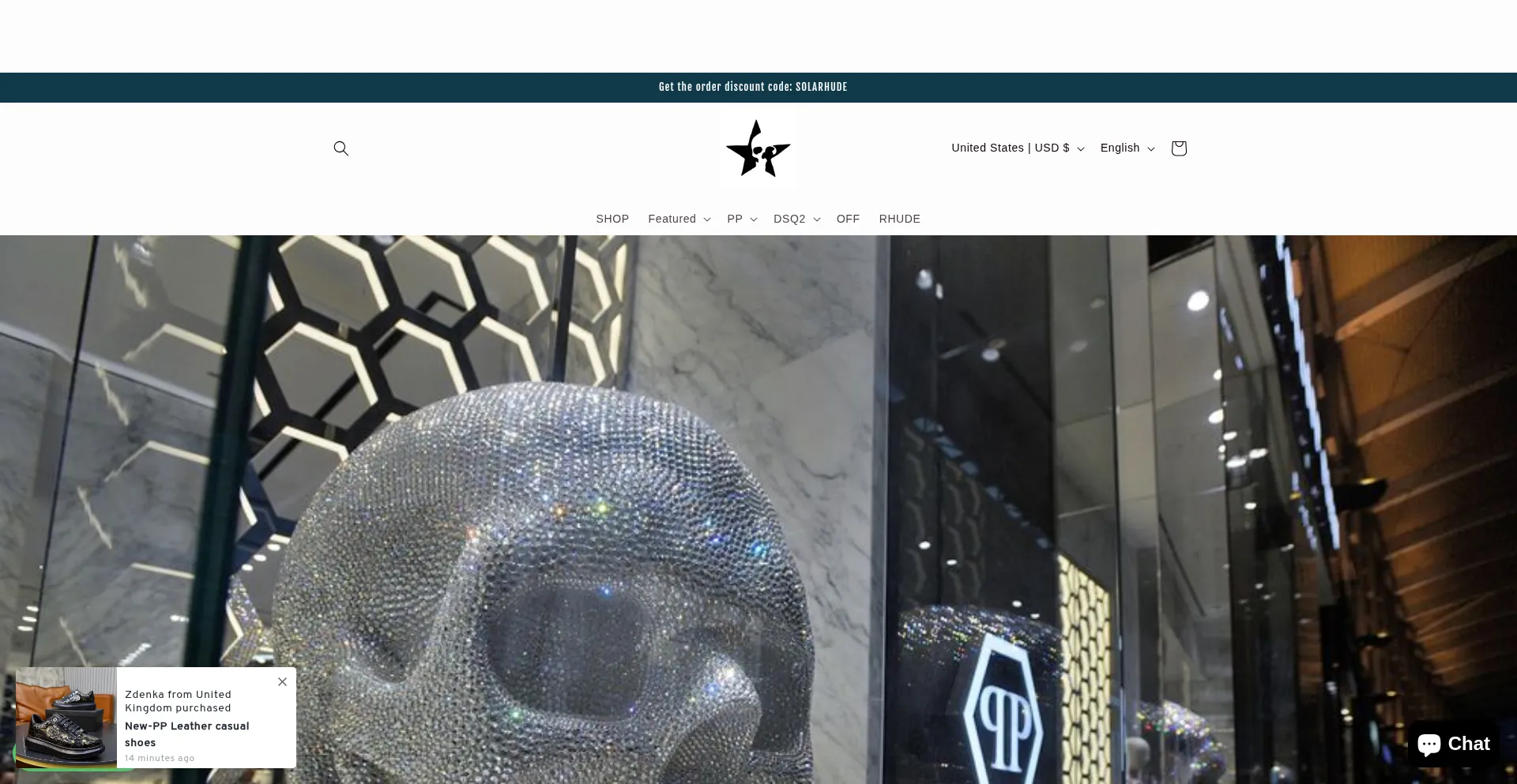 Website screenshot of Solaude.com