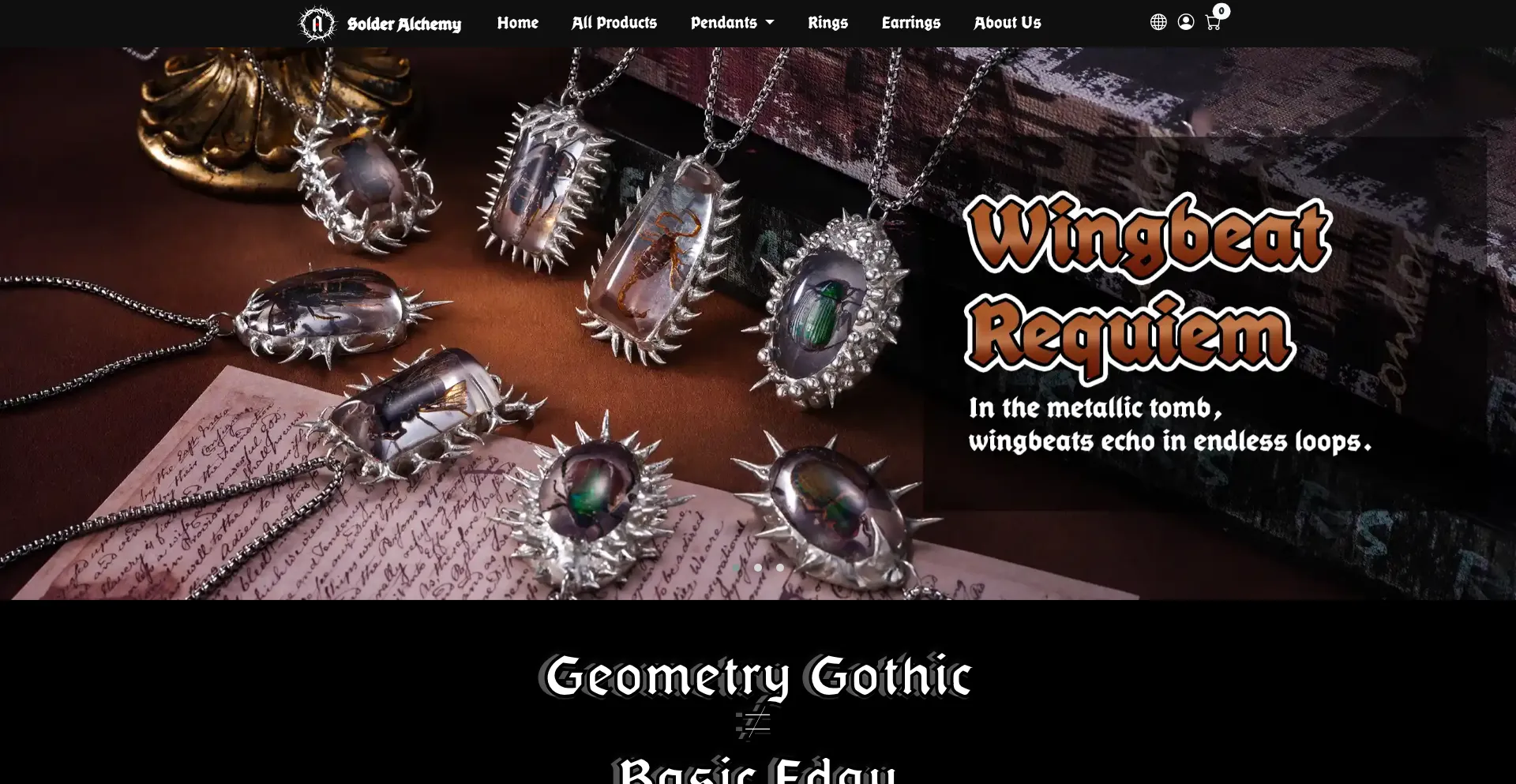 Website screenshot of Solderalchemy.com