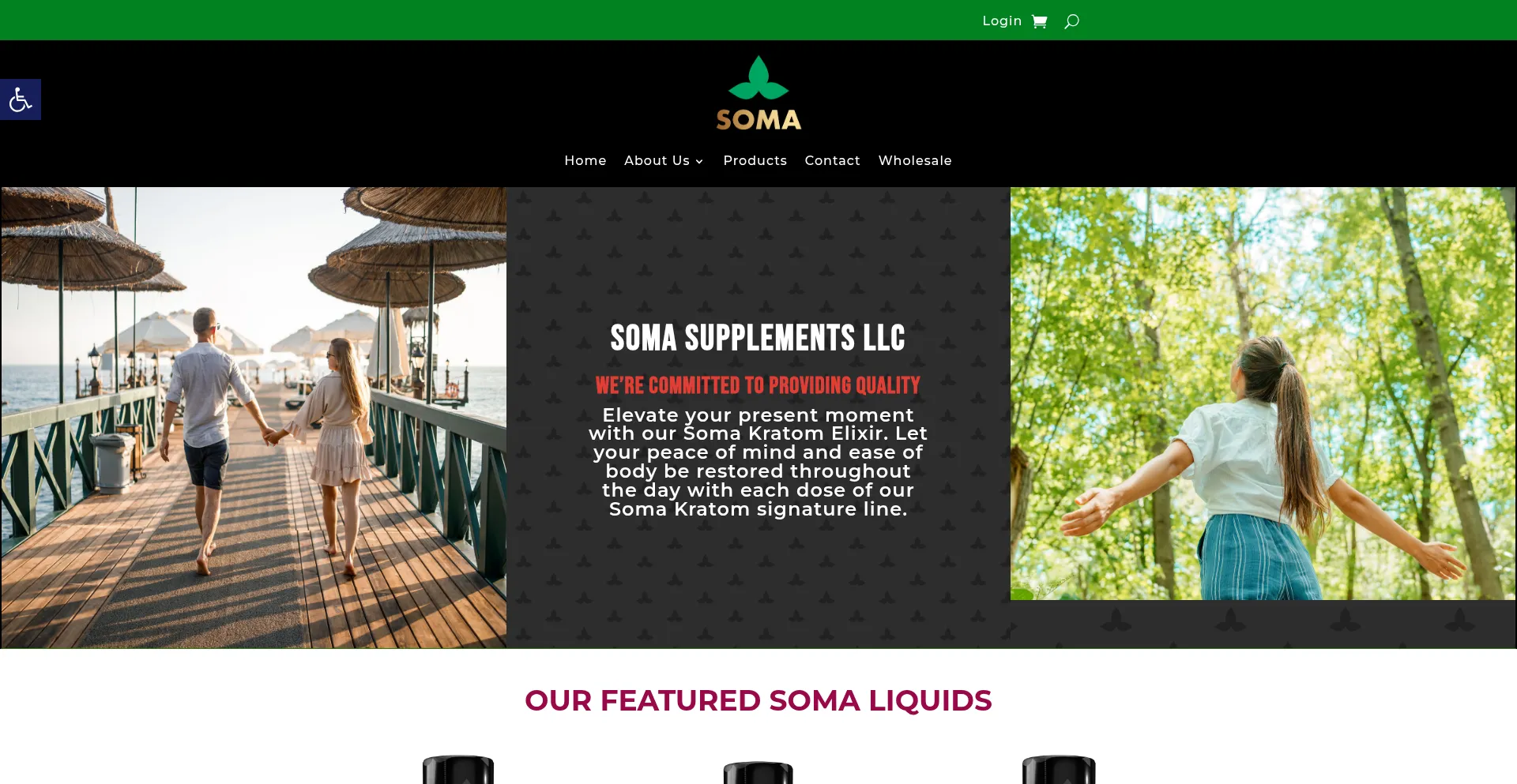Website screenshot of Somakratom.com