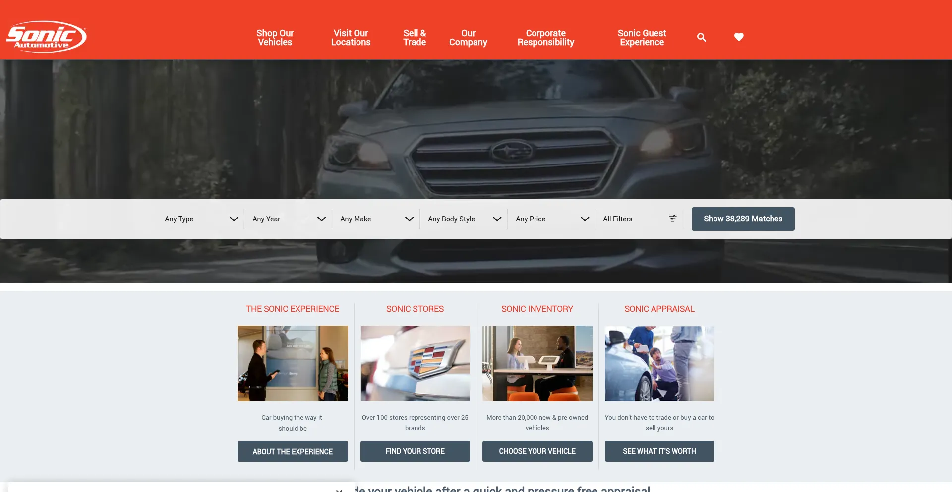 Sonicautomotive.com Screenshot
