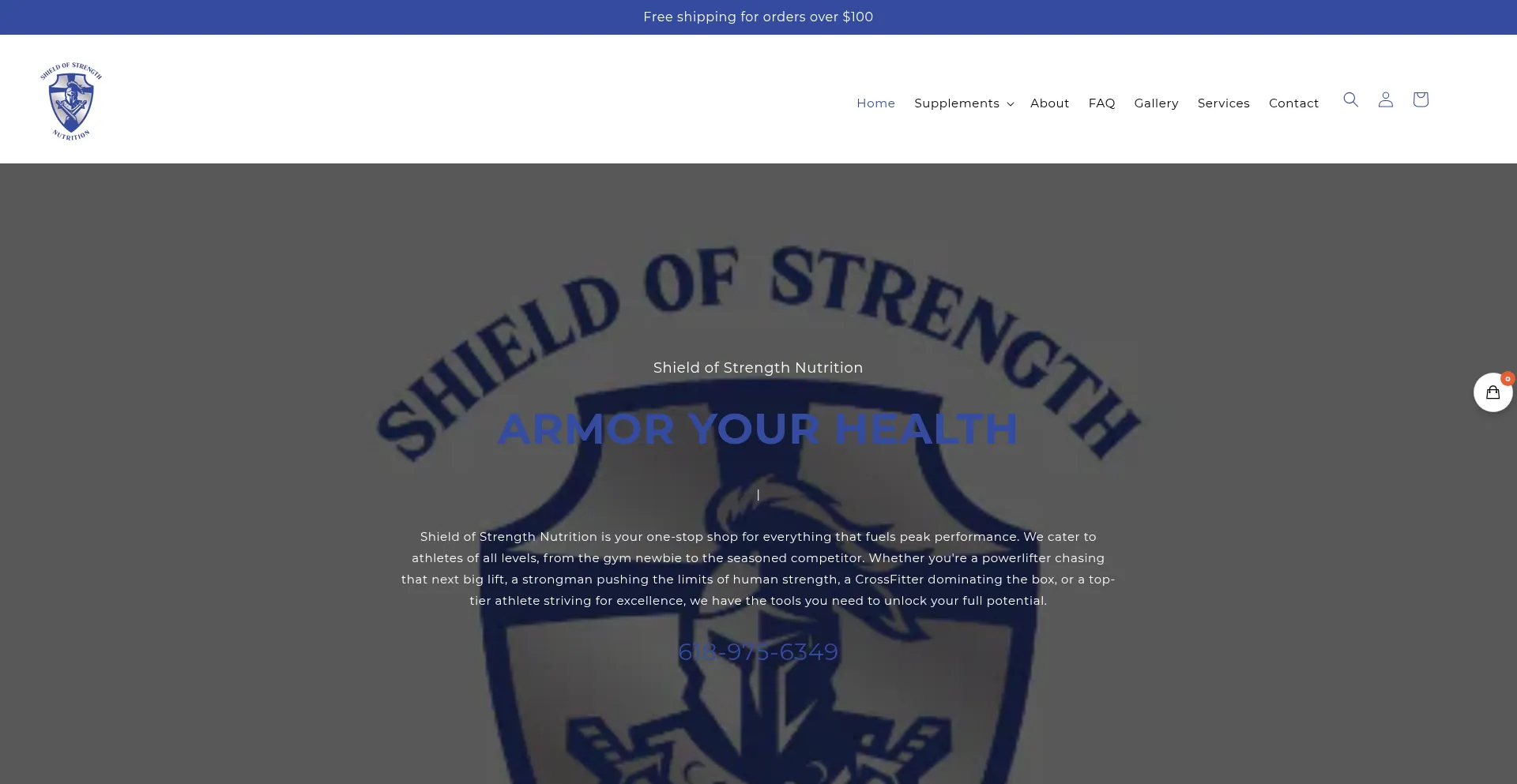 Website screenshot of Sosnutrition.org