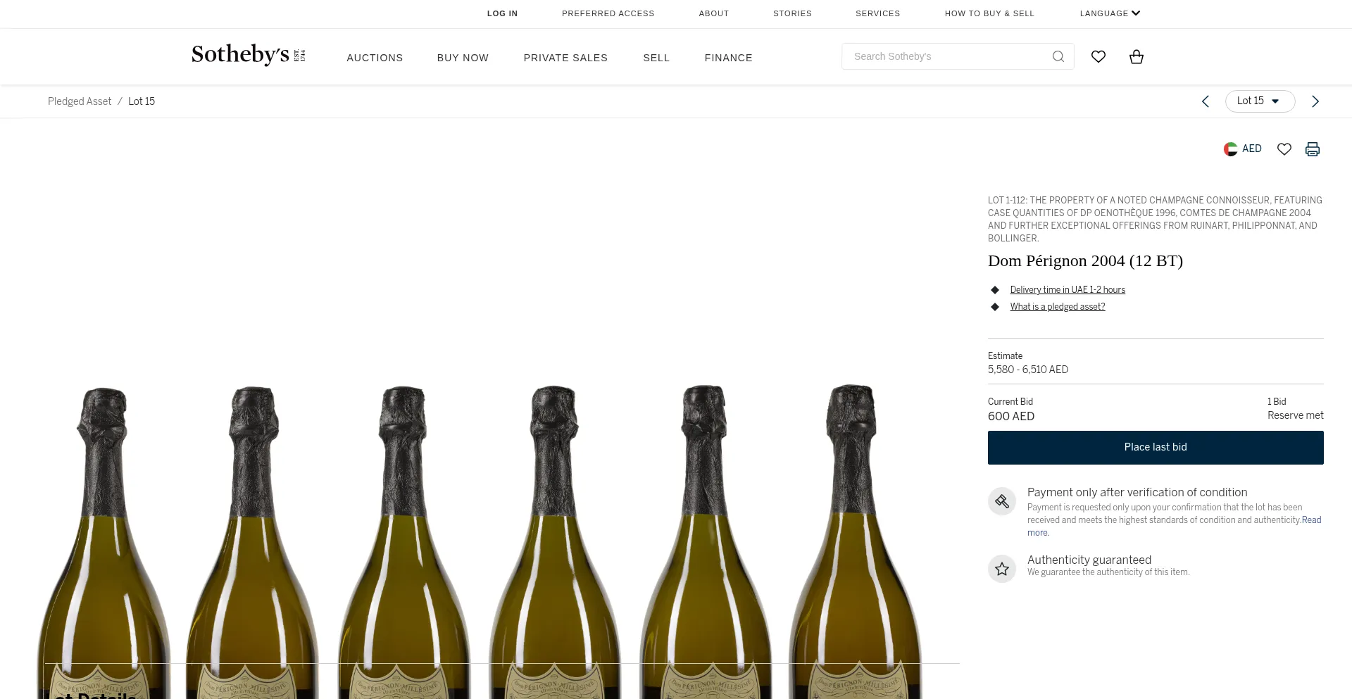 Website screenshot of Sothebysarabia.com