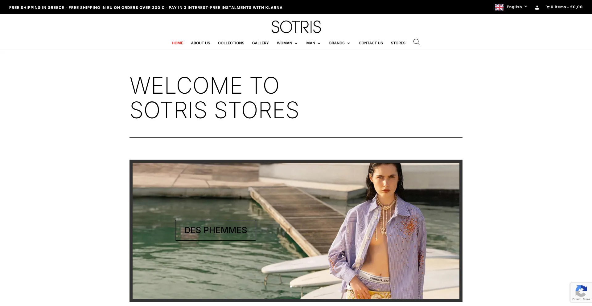 Website screenshot of Sotris.gr