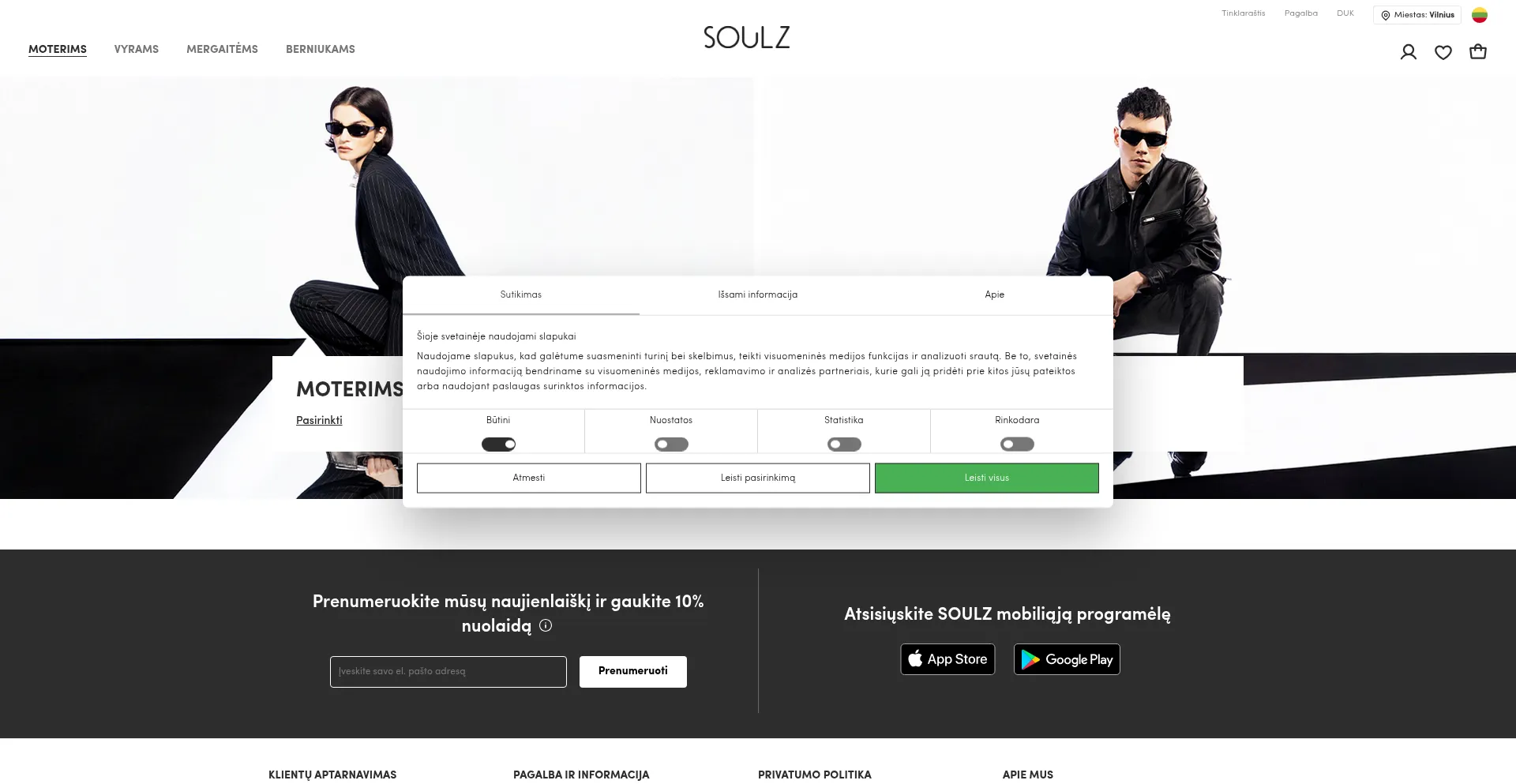 Website screenshot of Soulz.lt