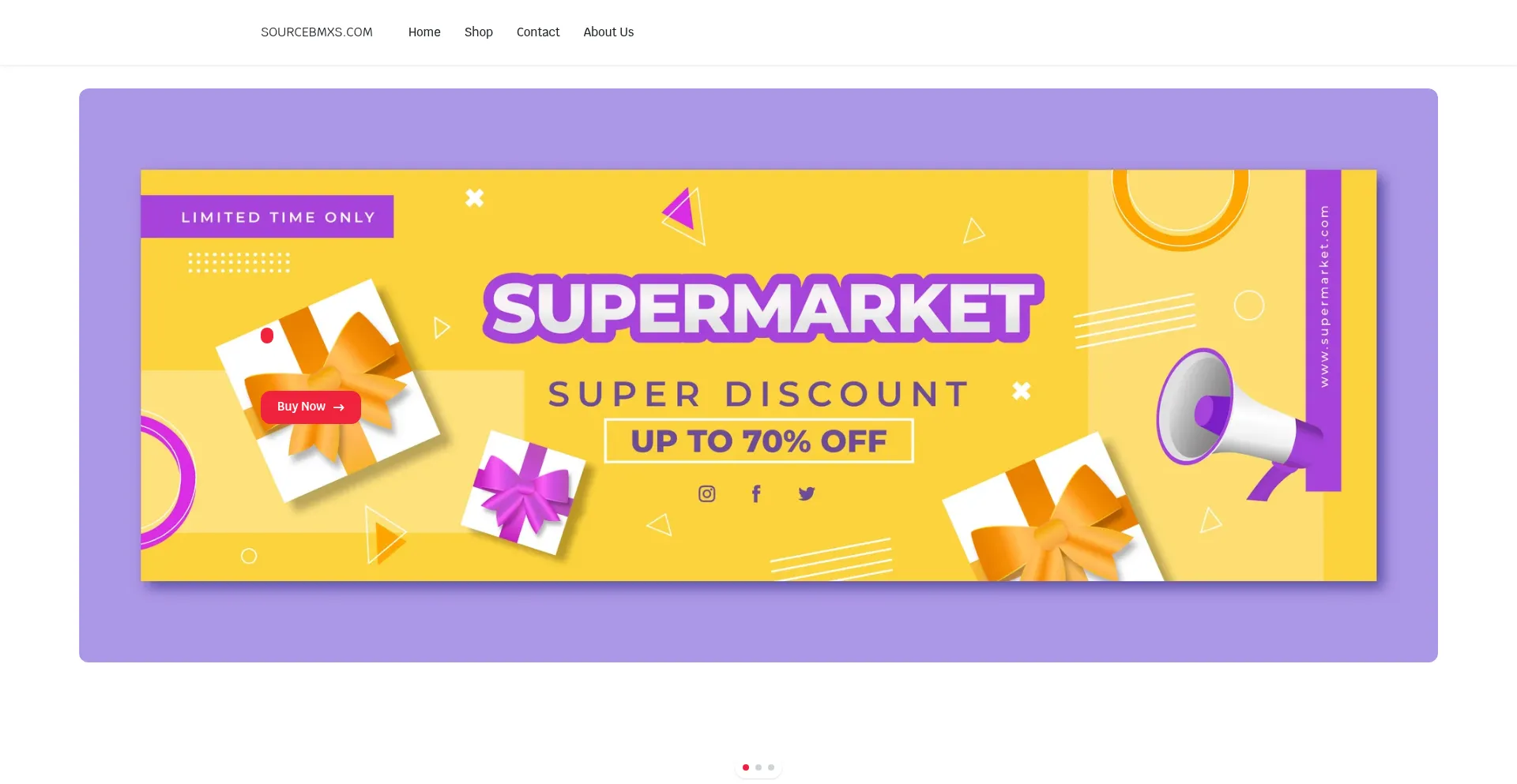 Website screenshot of Sourcebmxs.com