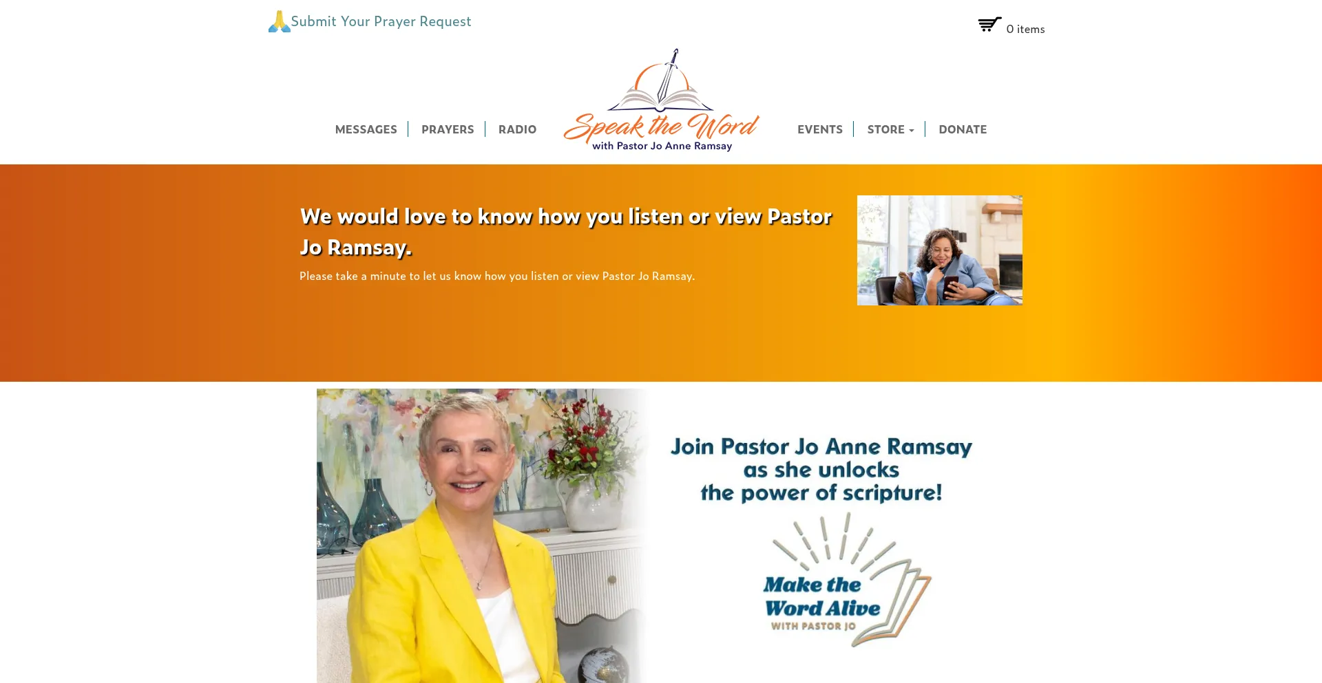 Speakthewordministry.org Screenshot