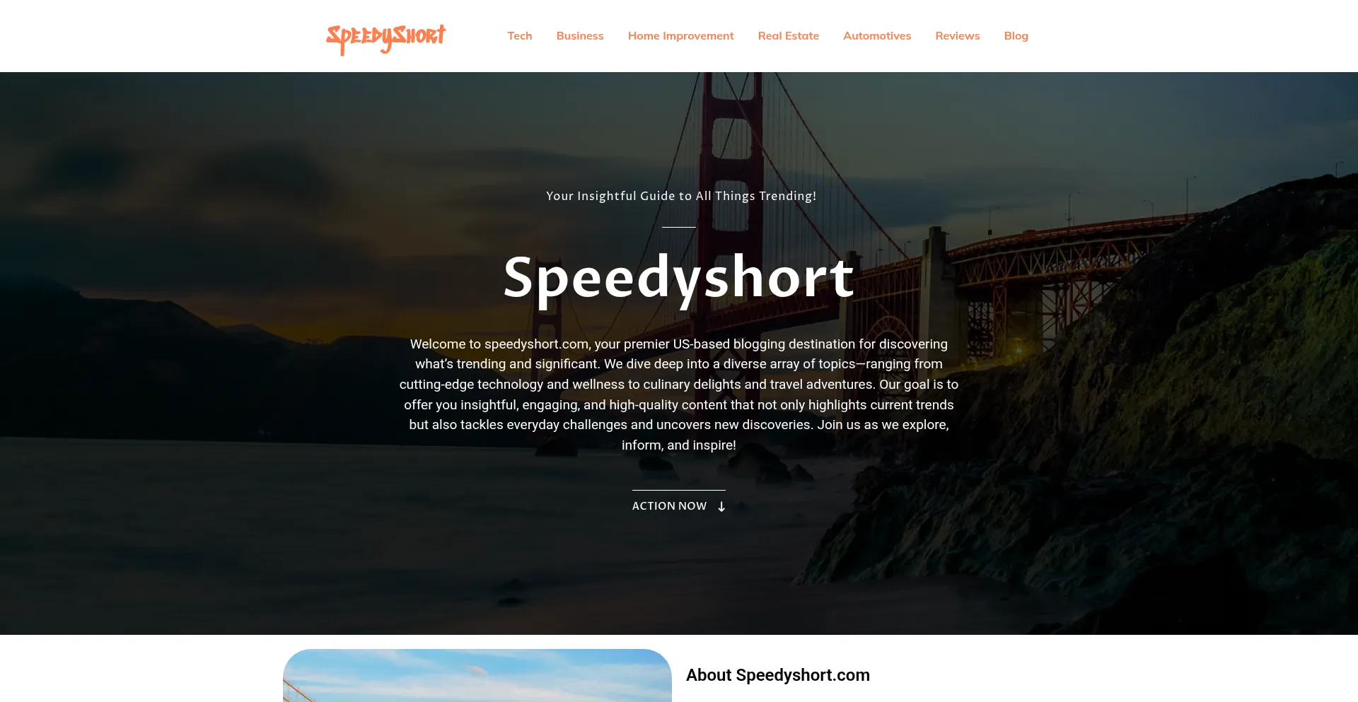Speedyshort.net Screenshot