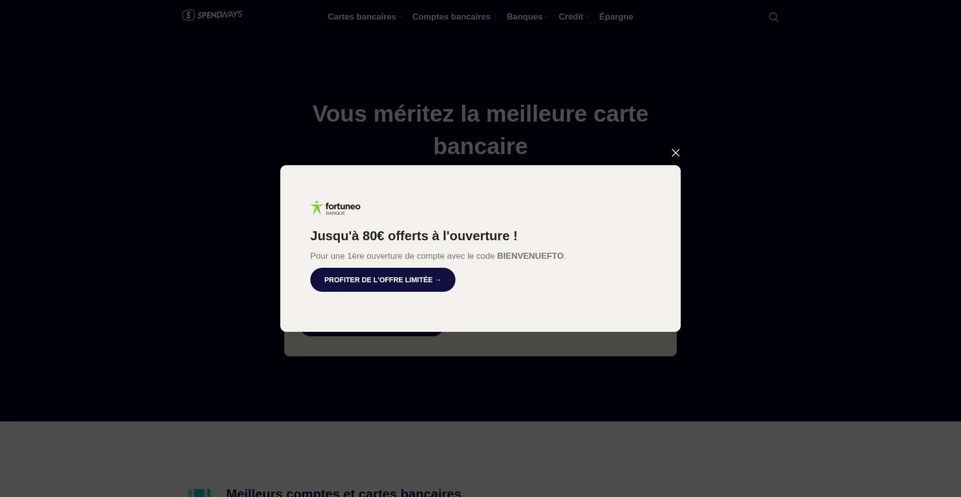 Website screenshot of Spendways.com
