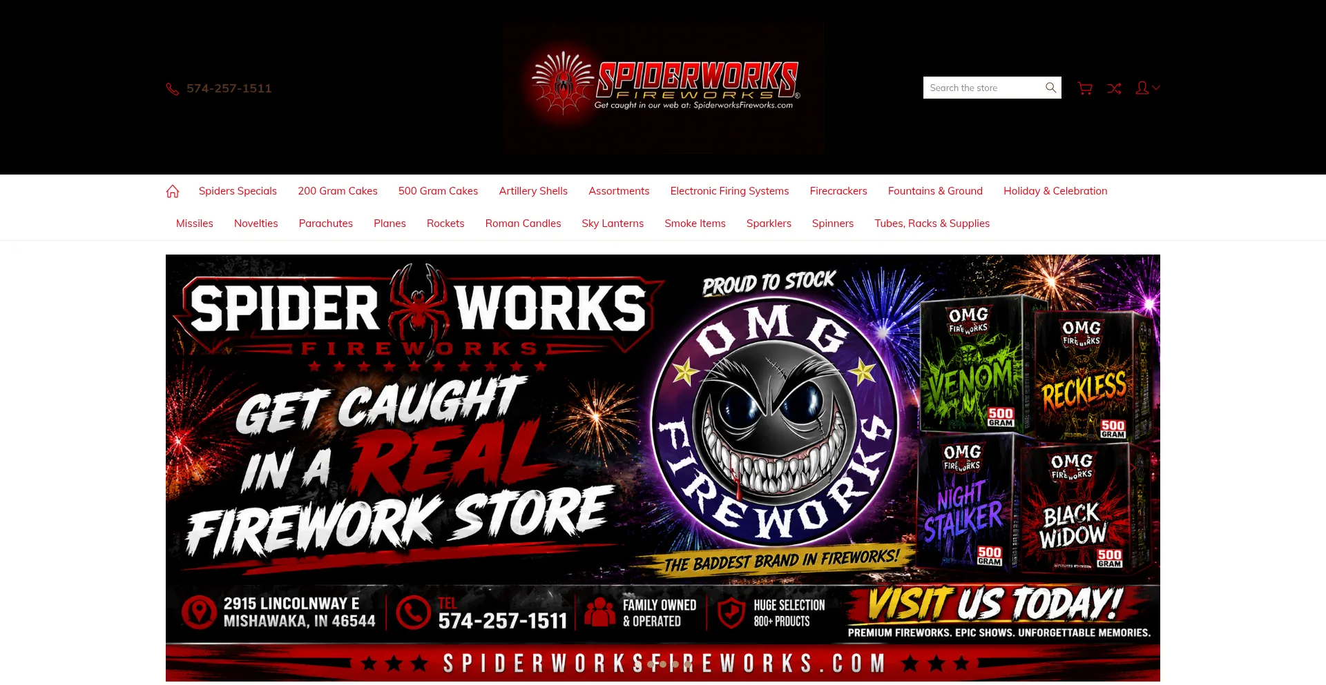 Spiderworksfireworks.com