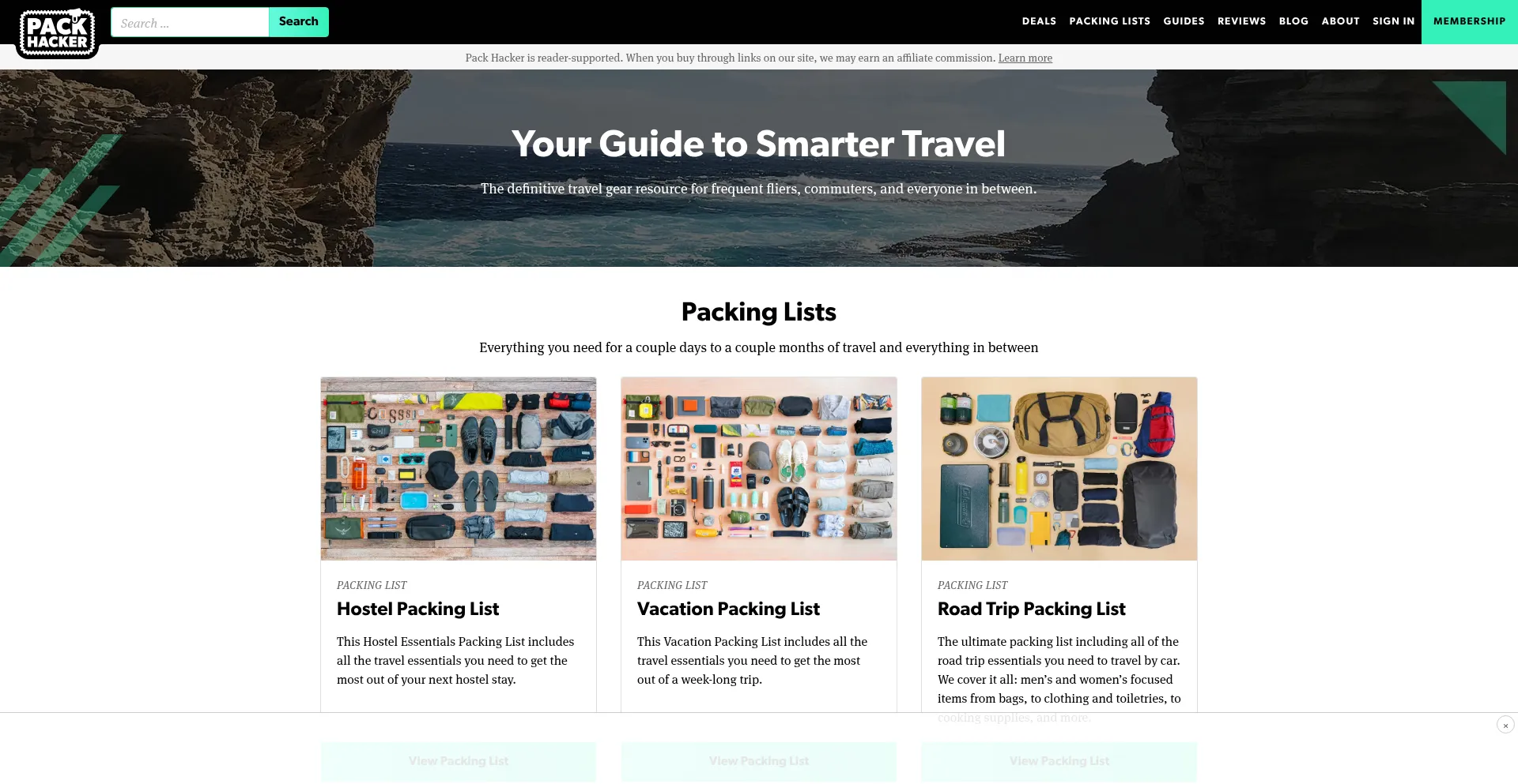 Website screenshot of Sportgoods.life