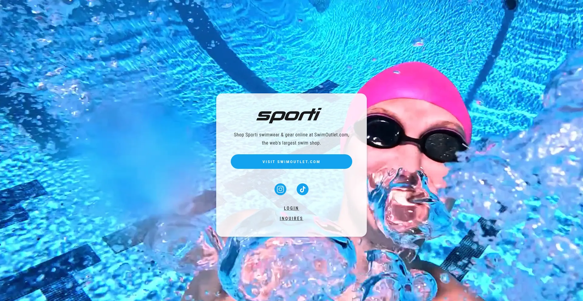 Website screenshot of Sporti.com