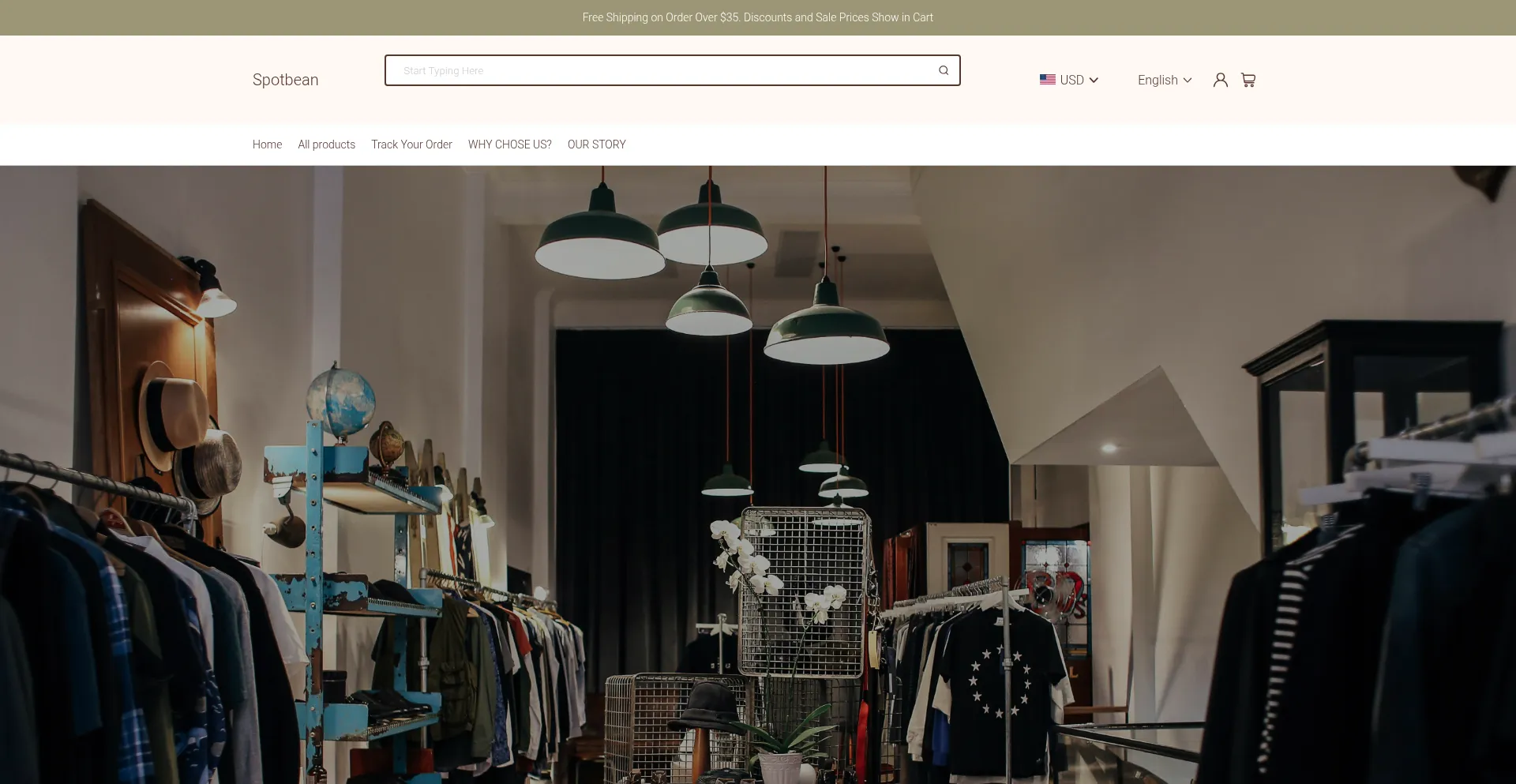 Website screenshot of Spotbean.com