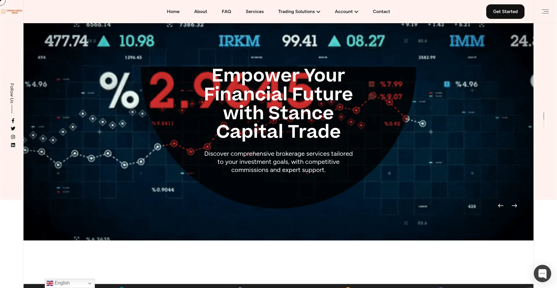 Website screenshot of Stancecapitaltrade.net