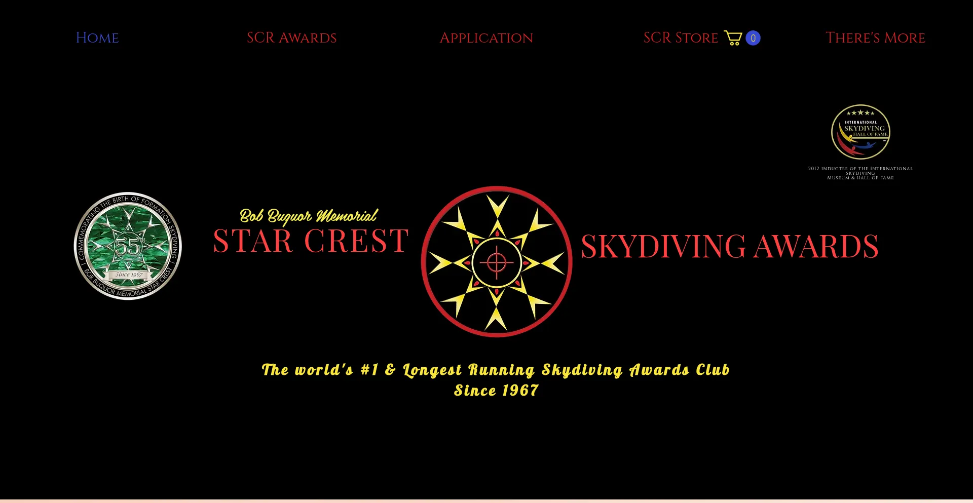Website screenshot of Starcrestskydivingawards.com