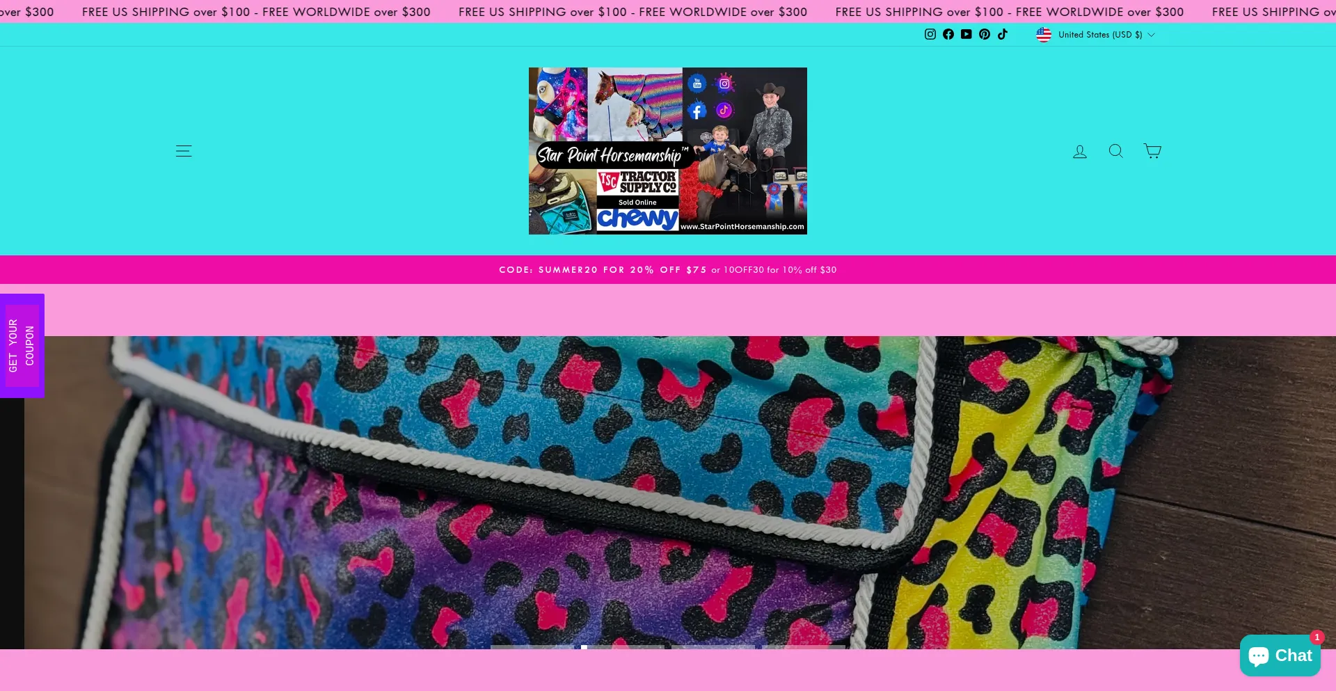 Website screenshot of Starpointhorsemanship.com