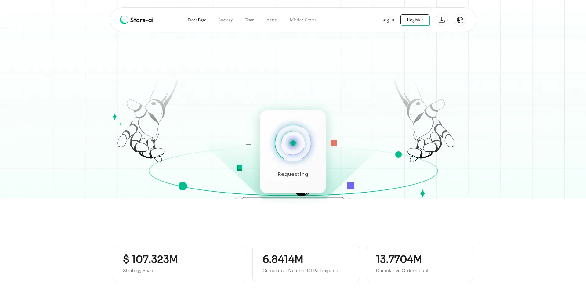 Website screenshot of Stars-ai.me