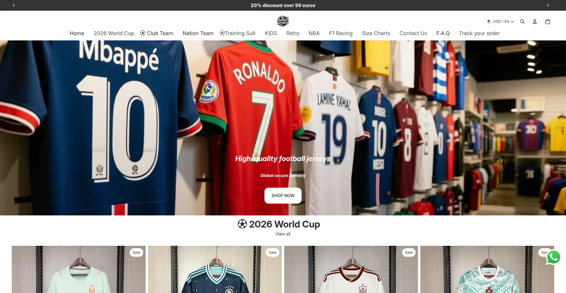 Stellarjerseys.com