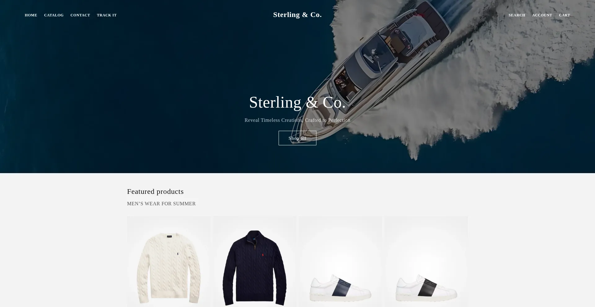 Website screenshot of Sterlingco.store
