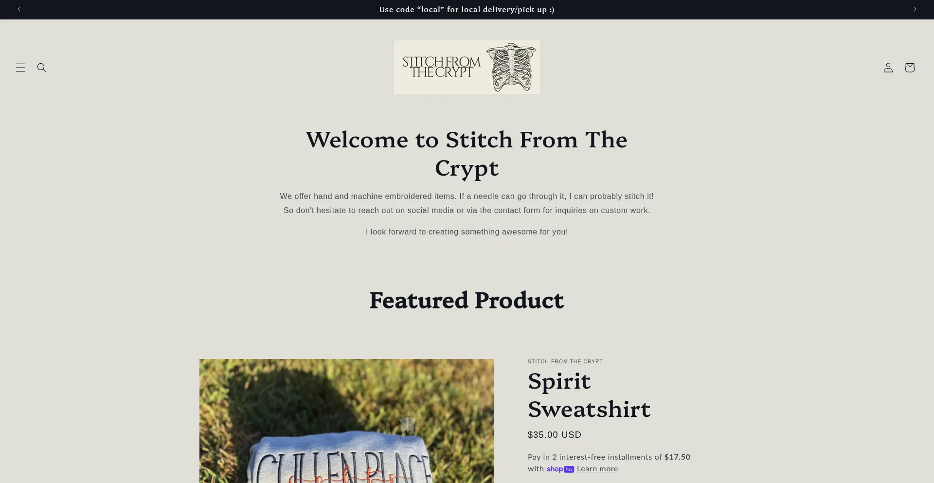 Ist Stitchfromthecrypt.myshopify.com sicher und vertrauenswürdig?