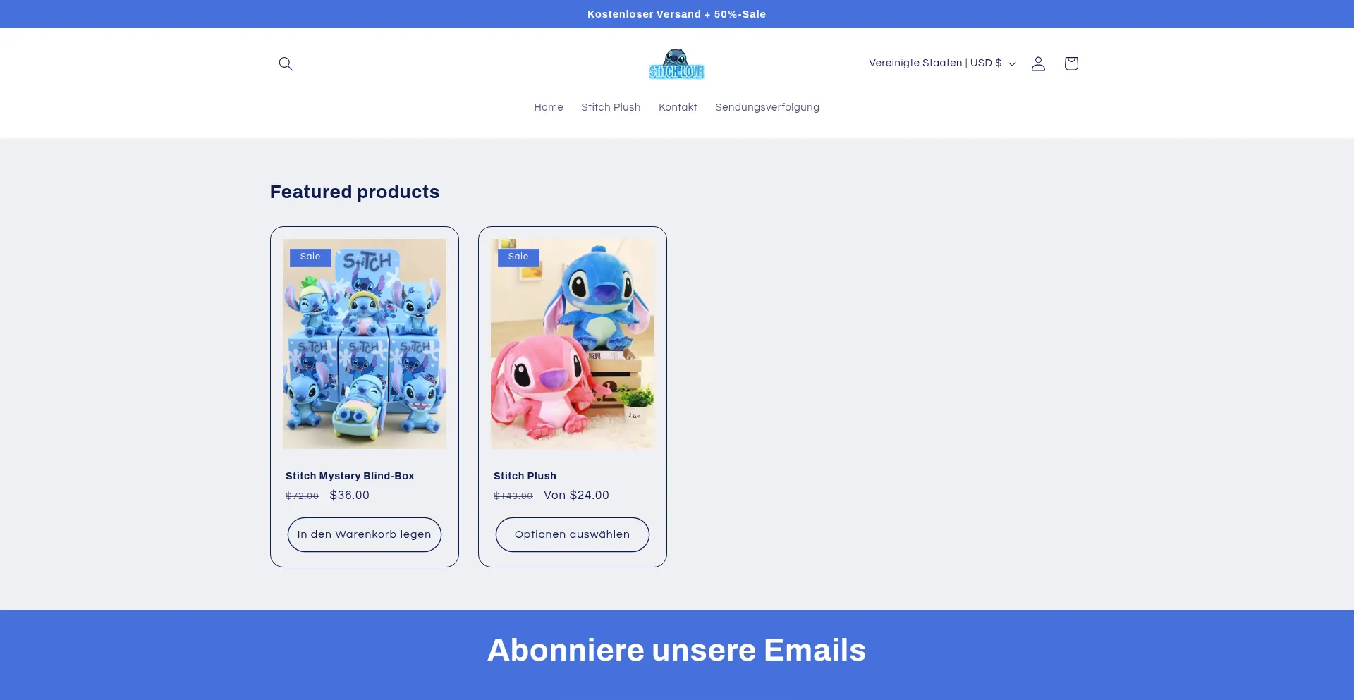 Website screenshot of Stitchlove.de