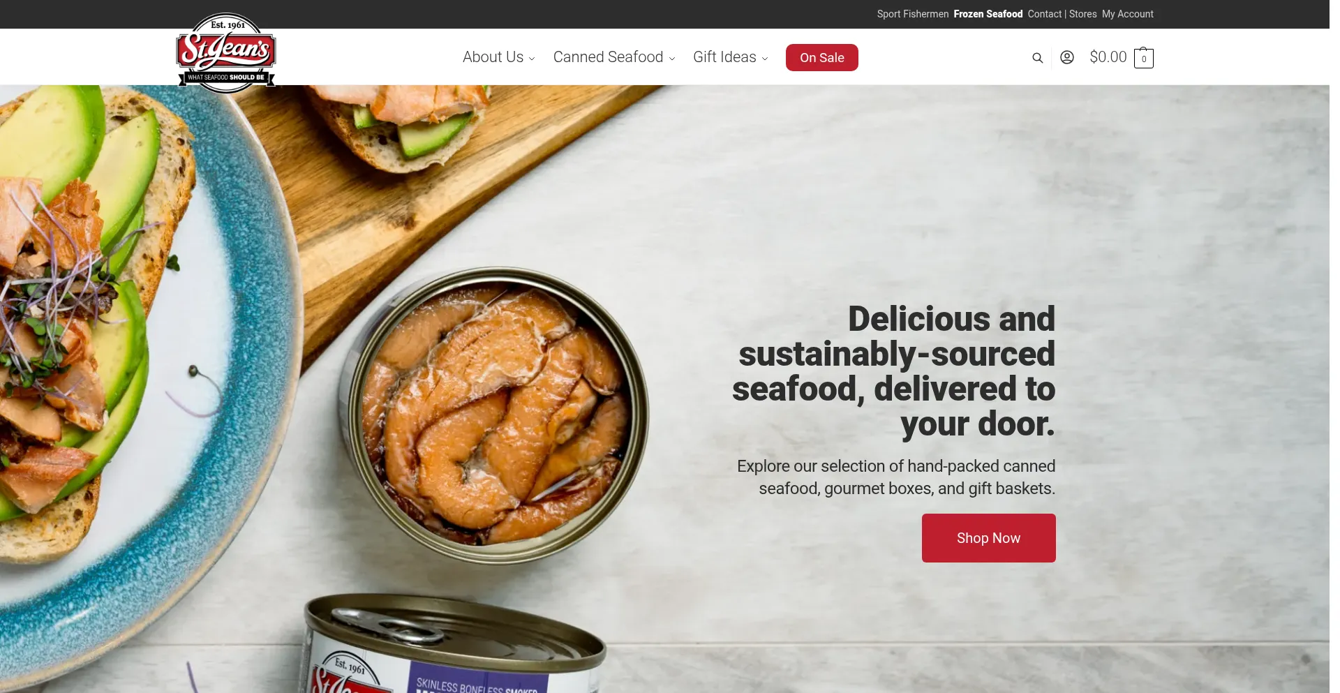 Website screenshot of Stjeans.com