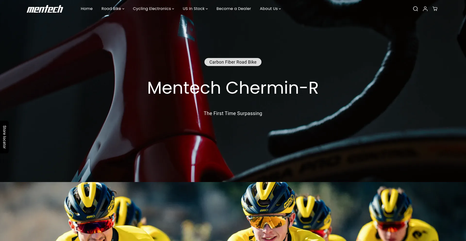 Website screenshot of Store.mentech.com