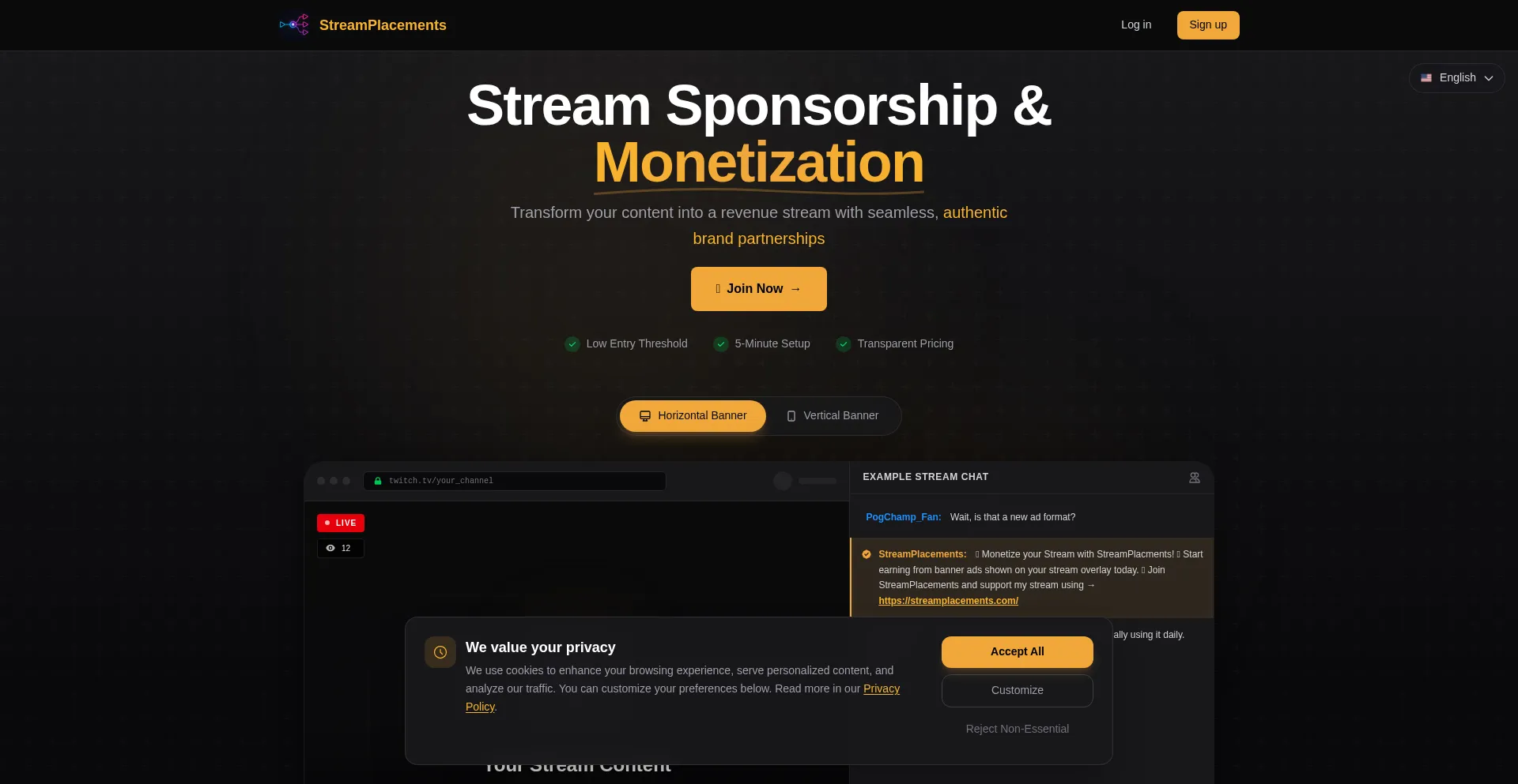 Streamplacements.com