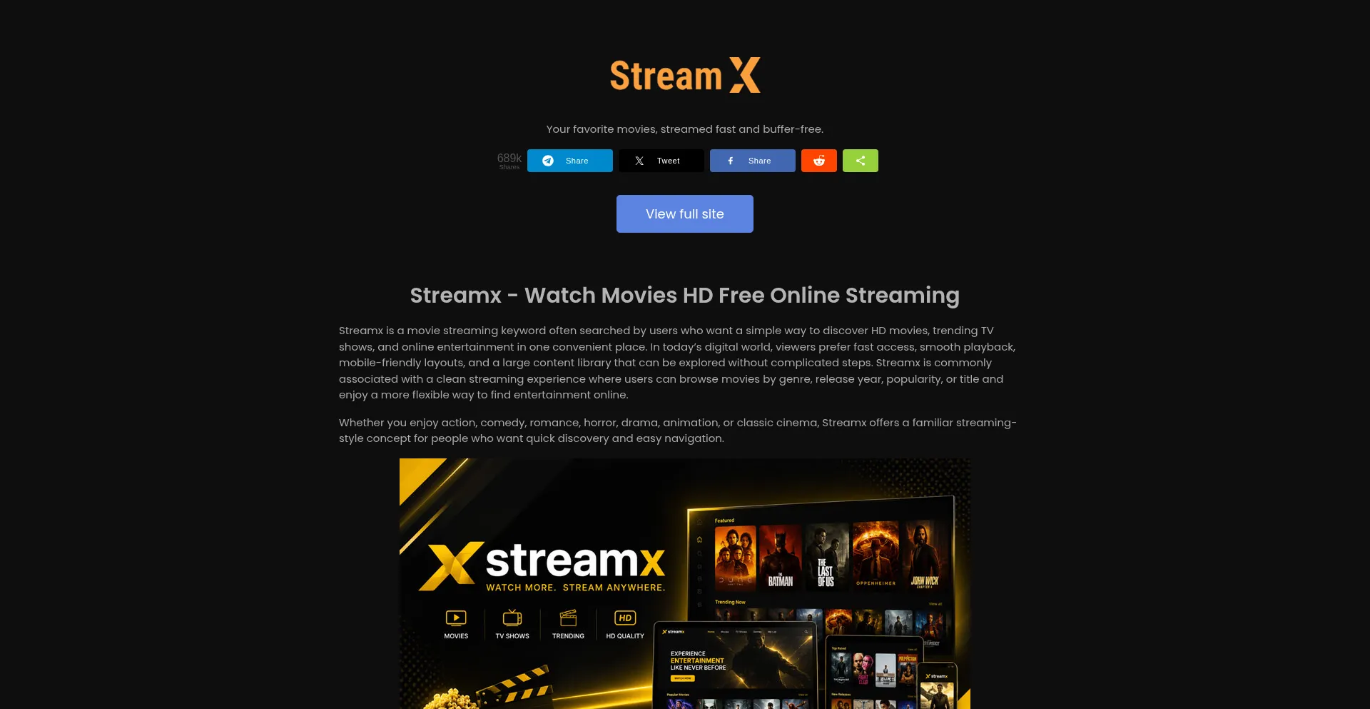 Streamx.fit